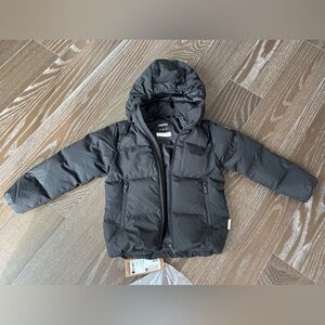 REIMA Paimio Power Down & Feather Jacket, black EUR 128 cm/USA 8Y, NWT